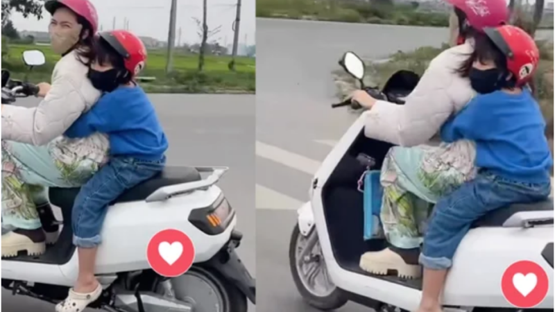 Hòa Minzy không ngại đi xe máy, ăn mặc giản dị chở bé Bo ở quê: “Có chồng quân nhân, không cần đại gia thiếu gia làm gì”