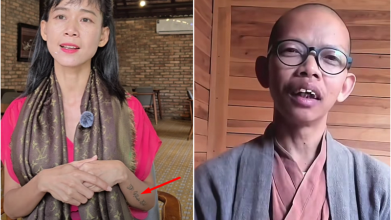 Cô Tym chơi lớn, xă:m hẳn tên thầy Thích Nhuận Đạt ở cánh tay luôn: Nói rõ lý do làm thế
