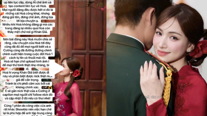 Hòa Minzy bức xúc phủ nhận tin đồn có con với Đại úy Thăng Văn Cương, còn “cảnh cáo” thẳng một câu gây sốc