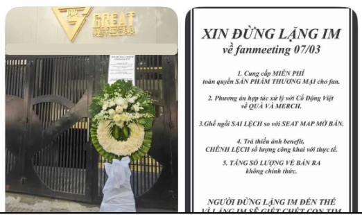Sốc: Một công ty giải trí Việt bị fan gửi cả vòng hoa tang đến tận nơi – chuyện gì khiến bức xúc đến vậy?