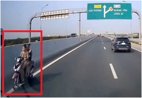 Rõ danh tính cô gái đi xe máy ngược chiều trên cao tốc Hải Phòng – Móng Cái: Hé lộ mứ:c ph:ạt