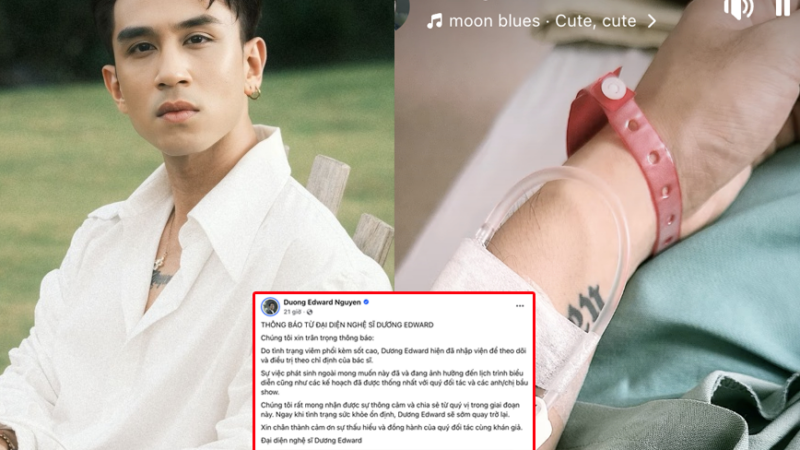Nam ca sĩ Việt “đánh rơi 150 triệu đô” nhập viện khẩn cấp: Công ty lên tiếng gấp về tình trạng sức khỏe, fan lo lắng tột độ!