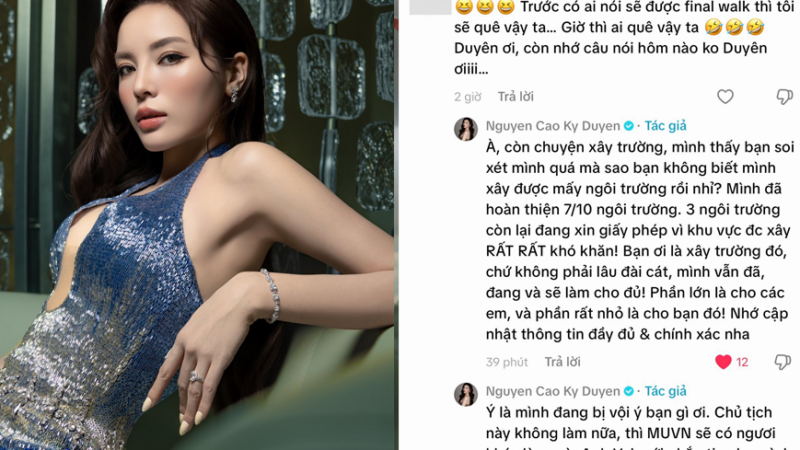 Bị nhắc lại lời hứa xây 10 trường học, Nguyễn Cao Kỳ Duyên đáp trả cực thẳng: Một câu khiến netizen “cứng họng”, IQ EQ gây bất ngờ!