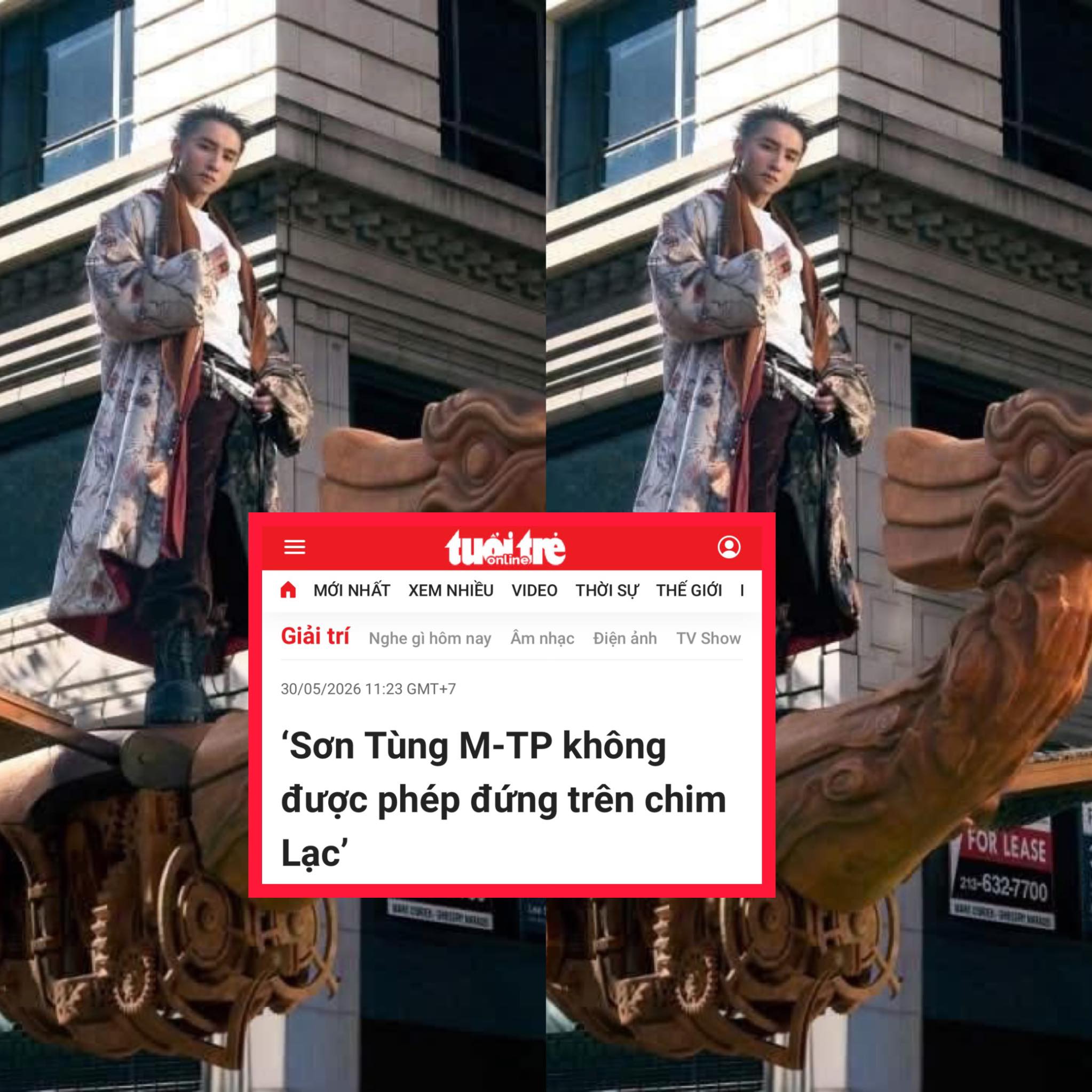 Chuyên gia văn hóa lên tiếng về cảnh Sơn Tùng đứng trên chim Lạc trong MV mới: “Không những không nên mà còn không được phép”