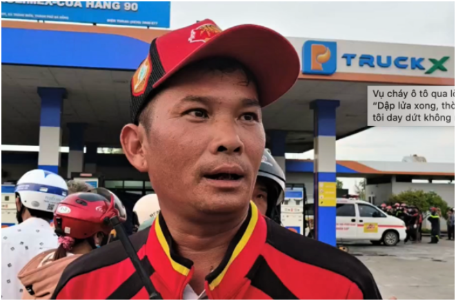 Vụ ch:á:y ô tô tại cây xăng: Đội trưởng SOS kể tất tần tật về khoảnh khắc đau xót sau khi dậ:p l:ửa xong