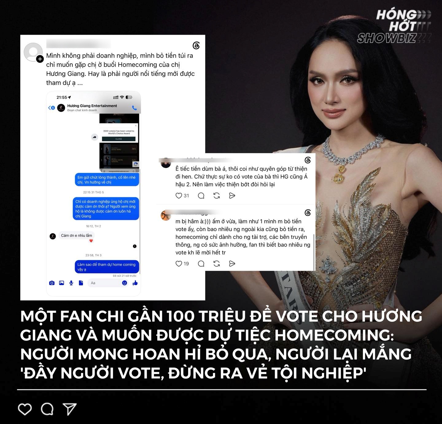 Không ổn rồi: Hương Giang bất ngờ bị fan ruột tố “vô ơn” sau cuộc thi MGI All Stars – Chuyện gì vậy ta?