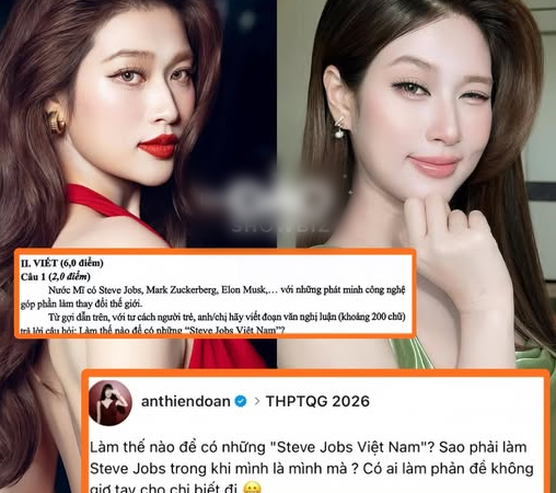 Phát ngôn có 1 câu về đề Văn THPT 2026, Đoàn Thiên Ân lập tức bị chỉ trích dữ dội: Sợ quá phải xóa luôn bài
